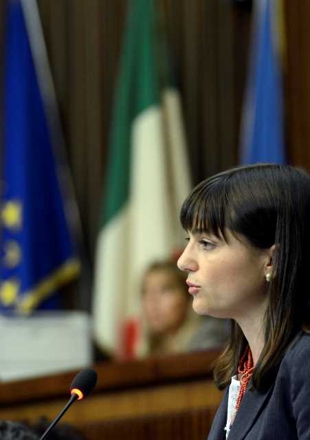 Intervento di Debora Serracchiani presso l'aula del Consiglio regionale del Friuli Venezia Giulia-narrazione