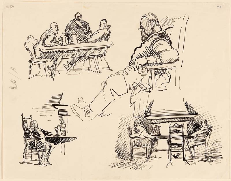 episodio della guerra di Gradisca: interno con figure maschili