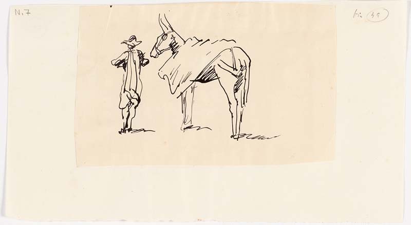 figura maschile con cavallo