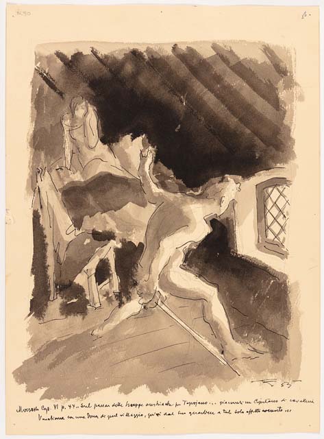 episodio della guerra di Gradisca: interno con amanti