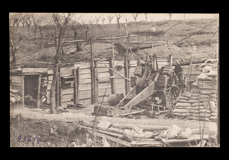 Cannone fatto saltare in postazione a Oslavia, Gorizia
