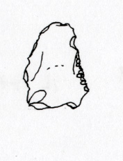 scheggia/ a ritocco erto