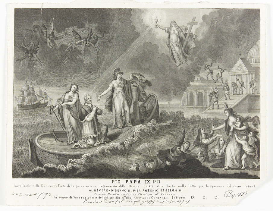 allegoria della chiesa e del pontificato di papa Pio IX