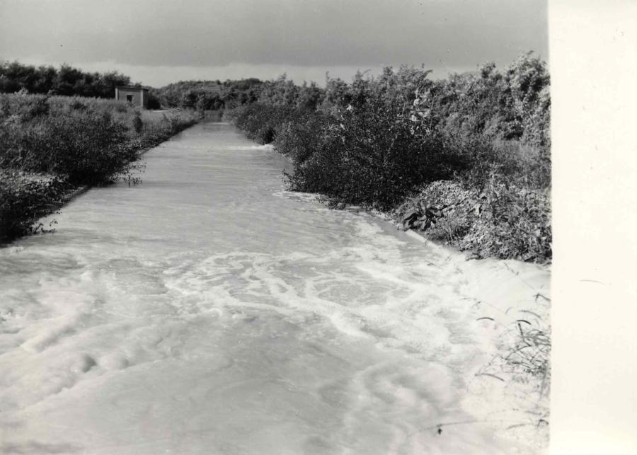 Canale irriguo inondato, Cormons. Danni alle opere