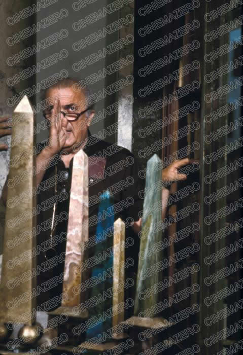 Federico Fellini sul set