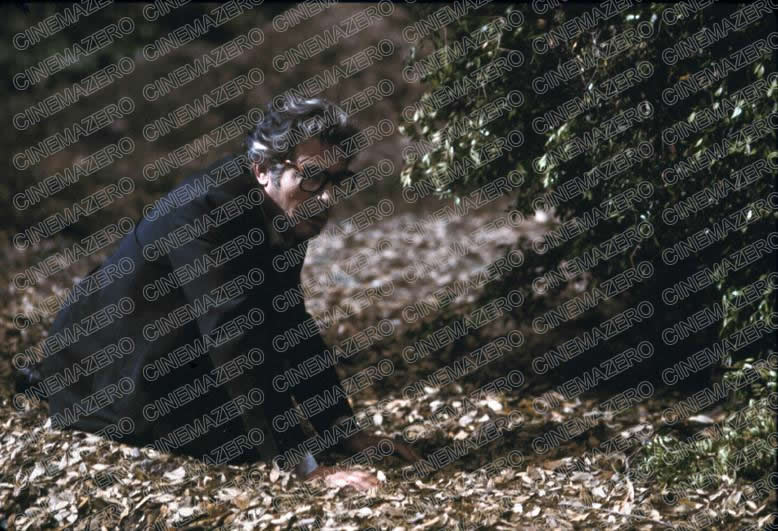 Snàporaz (Marcello Mastroianni) in mezzo alla boscaglia