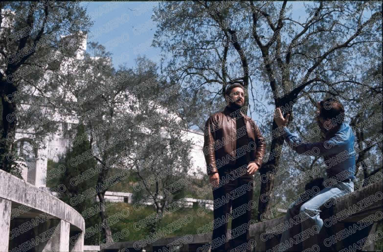 Pier Paolo Pasolini e Paolo Bonacelli in visita al Vittoriale