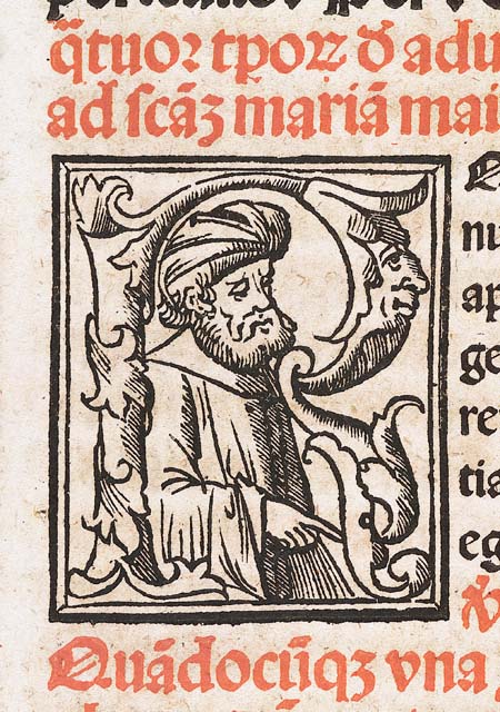 lettera iniziale figurata: R