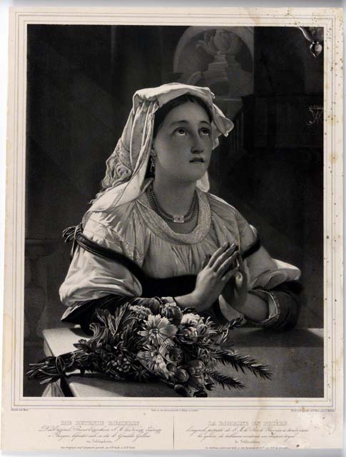 figura femminile che prega