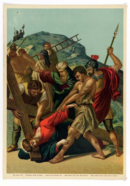 stazione IX: Gesù cade per la terza volta