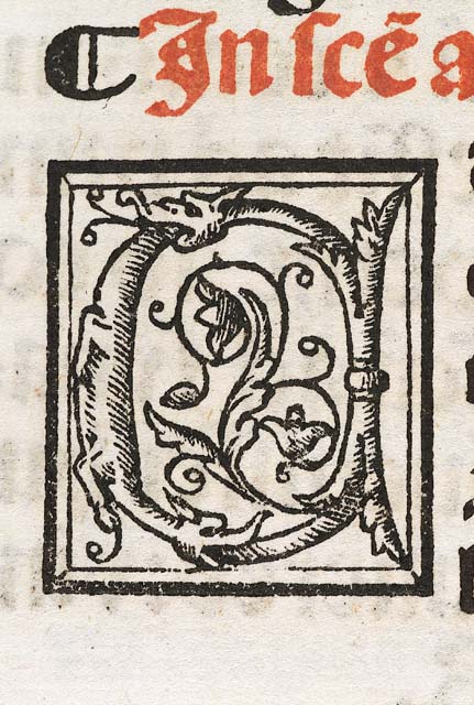 lettera iniziale ornata: C