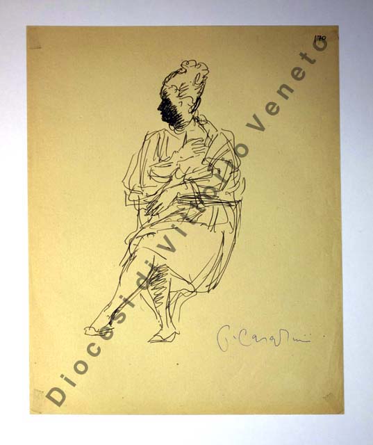 figura femminile seduta