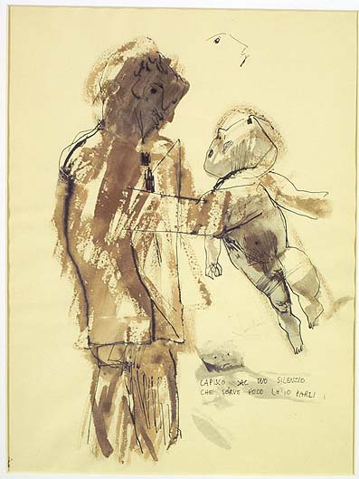 figura maschile con bambino