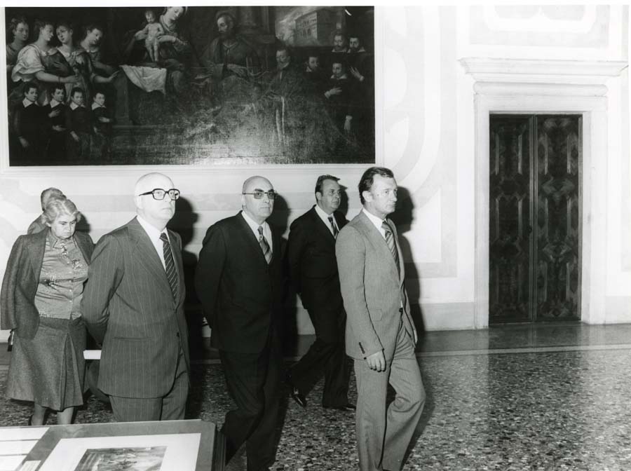 Visita del rappresentante politico della Repubblica Socialista della Croazia Jure Bilic a Villa Manin di Passariano