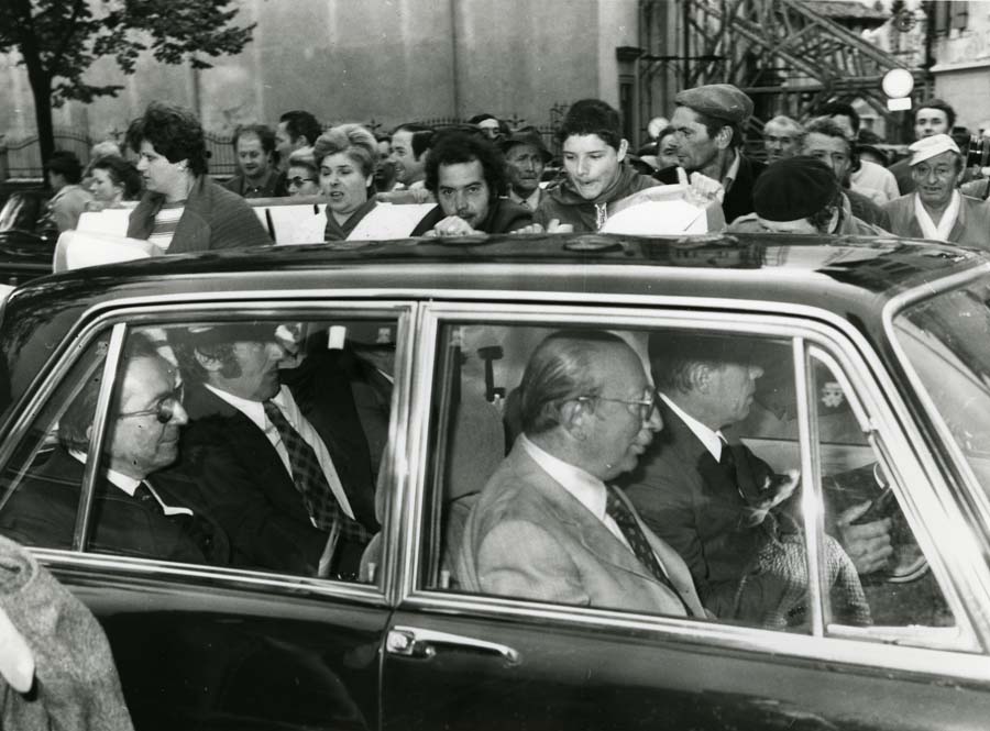 Visita ufficiale del Presidente del Consiglio dei Ministri Giulio Andreotti nelle zone del Friuli colpite dal terremoto