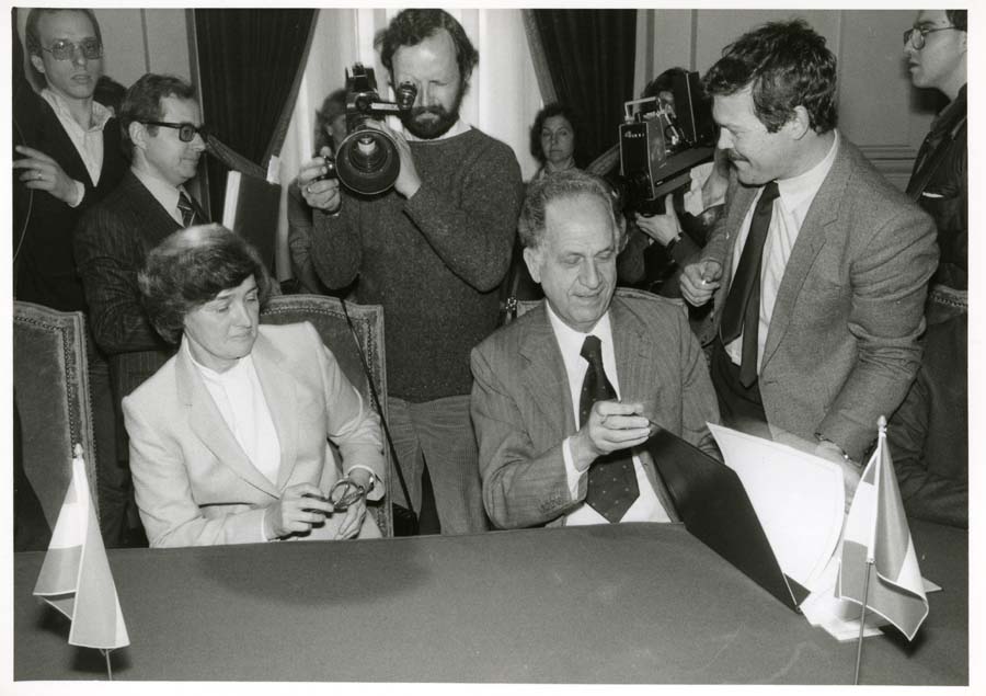 Firma dell'accordo antigrandine italo-jugoslavo