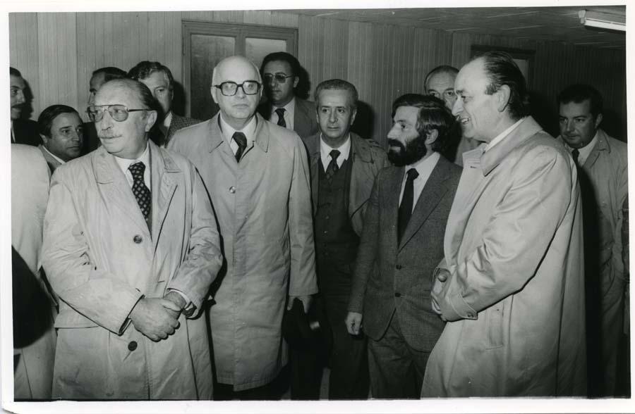 Visita del Ministro dei LL.PP. Nicolazzi a Venzone