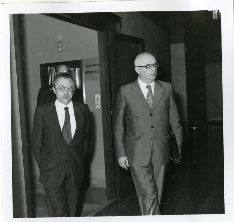 Visita del Ministro della Marina Mercantile Giovanni Pieraccini
