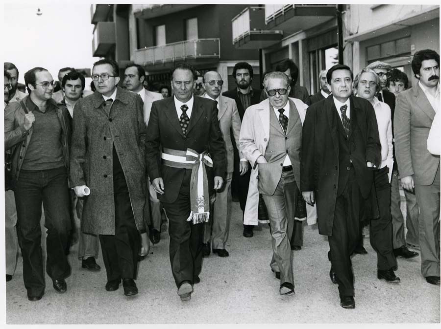 Visita ufficiale del Presidente del Consiglio dei Ministri Giulio Andreotti nelle zone del Friuli colpite dal terremoto