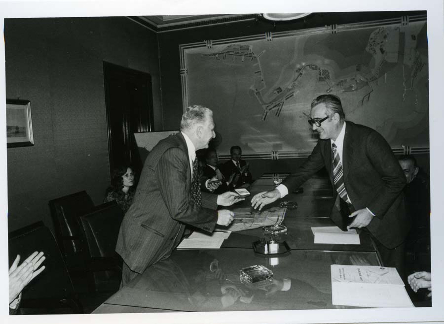 Visita del Presidente della Commissione Europea François-Xavier Ortoli