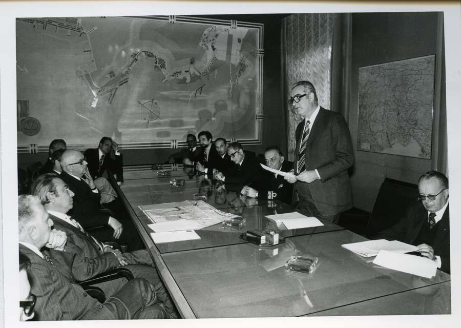 Visita del Presidente della Commissione Europea François-Xavier Ortoli