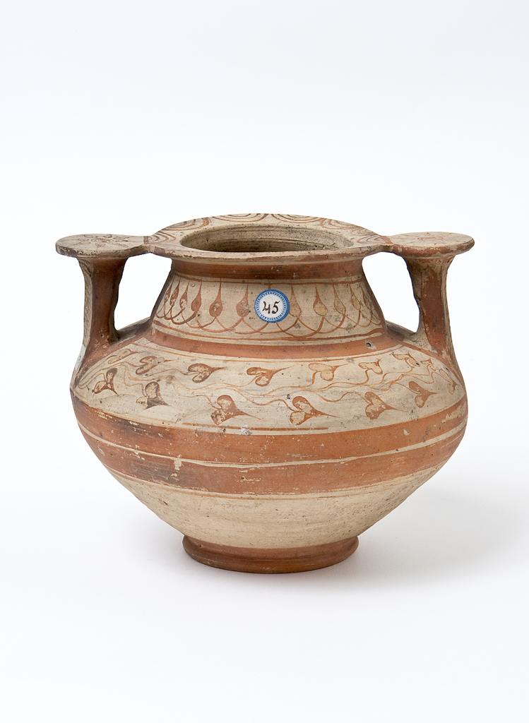 olla/ con anse a staffa e piattello