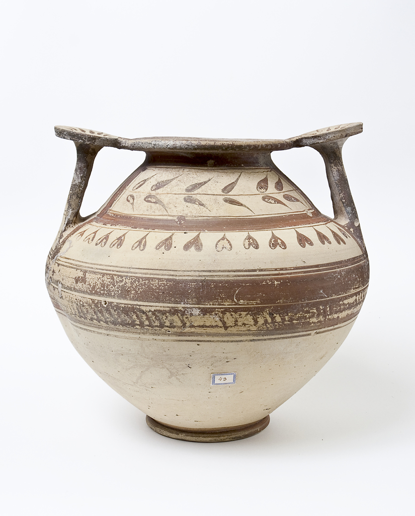 olla/ con anse a staffa e piattello