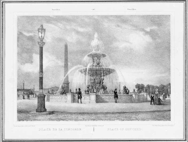 veduta di Parigi: place de la Concorde