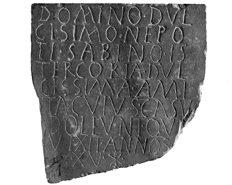 stele/ con iscrizione