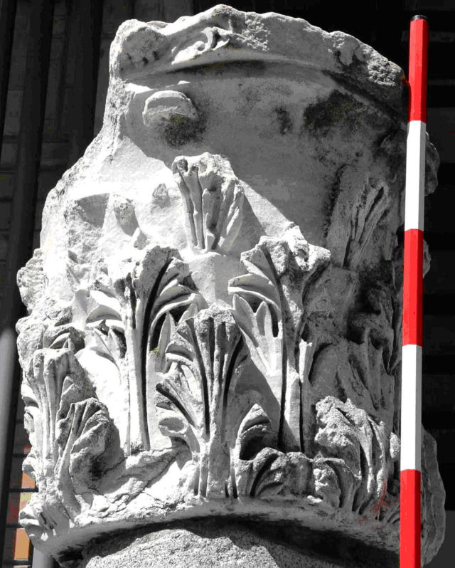 capitello/ di colonna, corinzio asiatico