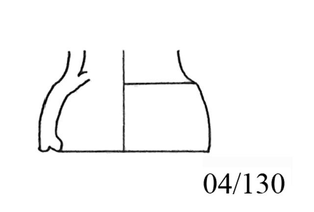anfora/ da trasporto, piede