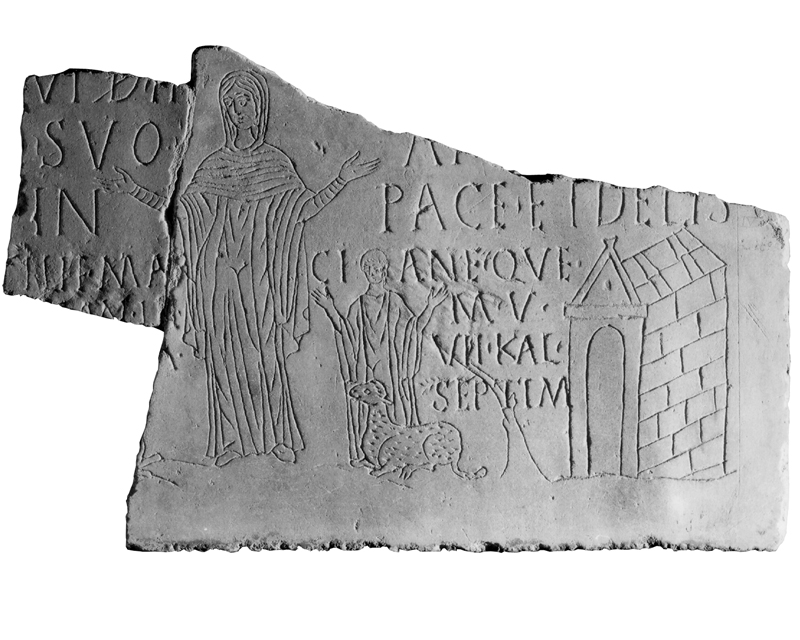 stele/ con iscrizione