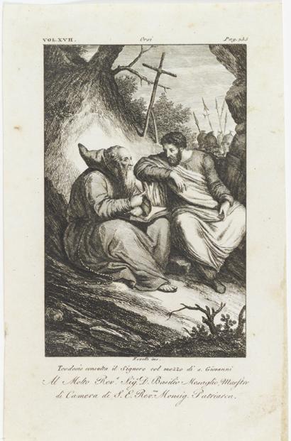 Teodosio con san Giovanni evangelista