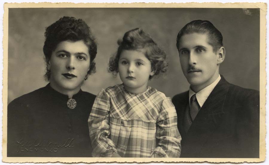 Ritratto di Battista Beorchia con la moglie Anna Marini e la figlia Valentina Beorchia