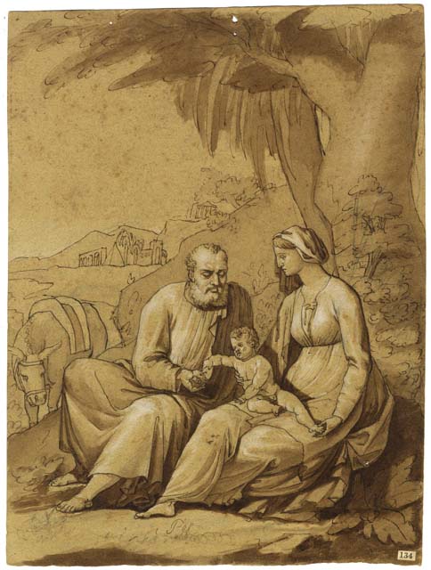 riposo nella fuga in Egitto