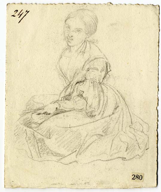 figura femminile seduta