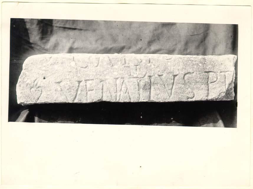 Iscrizione sepolcrale in lingua latina di età imperiale