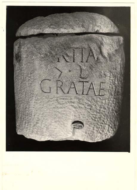 Iscrizione sepolcrale in lingua latina di età imperiale