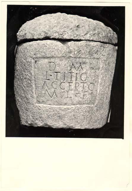 Iscrizione sepolcrale in lingua latina di età imperiale